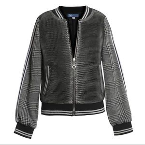 NWT - Truly Me - Mix Media Bomber Jacket